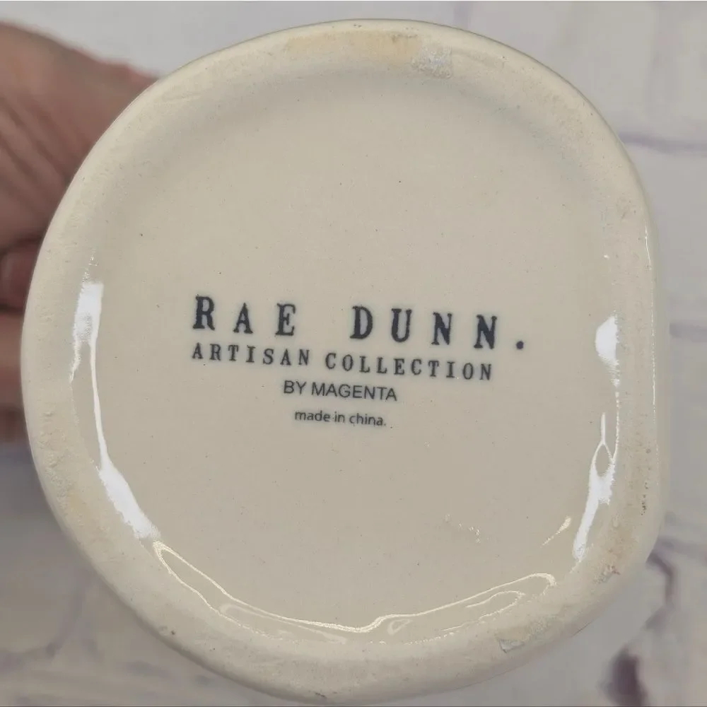 Rae Dunn FACE Ceramic Bathroom Cup Holder